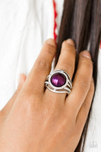 Load image into Gallery viewer, Pampered In Pearls Purple Ring
