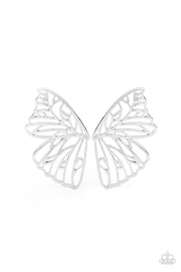 Butterfly Frills Silver Earrings
