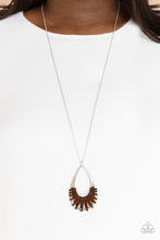 Load image into Gallery viewer, Homespun Artifact Brown Necklace
