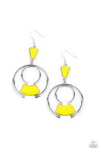 Load image into Gallery viewer, Deco Dancing Yellow Earrings
