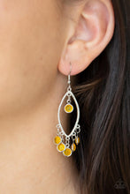 Load image into Gallery viewer, Glassy Grotto Yellow Earrings
