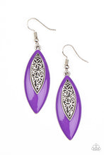 Load image into Gallery viewer, Venetian Vanity Purple Earrings
