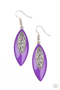 Venetian Vanity Purple Earrings