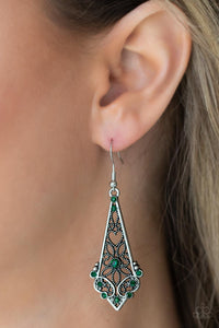 Casablanca Charisma Green Earrings
