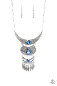 Lunar Enchantment Blue Necklace