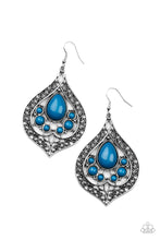 Load image into Gallery viewer, New Delhi Nouveau Blue Earrings
