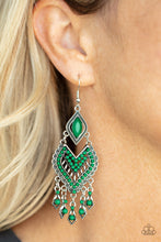 Load image into Gallery viewer, Dearly Debonair Green Earrings
