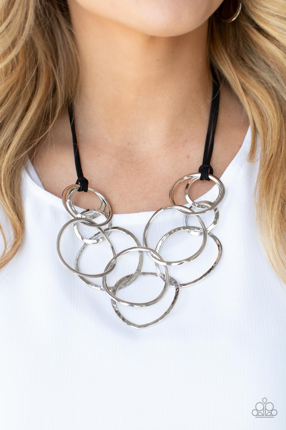 Spiraling Out of COUTURE Silver Necklace