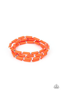 Radiantly Retro Orange Bracelet