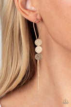 Load image into Gallery viewer, Bolo Beam Gold Earrings
