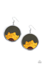 Load image into Gallery viewer, Sun-Kissed Sunflowers Green Earrings

