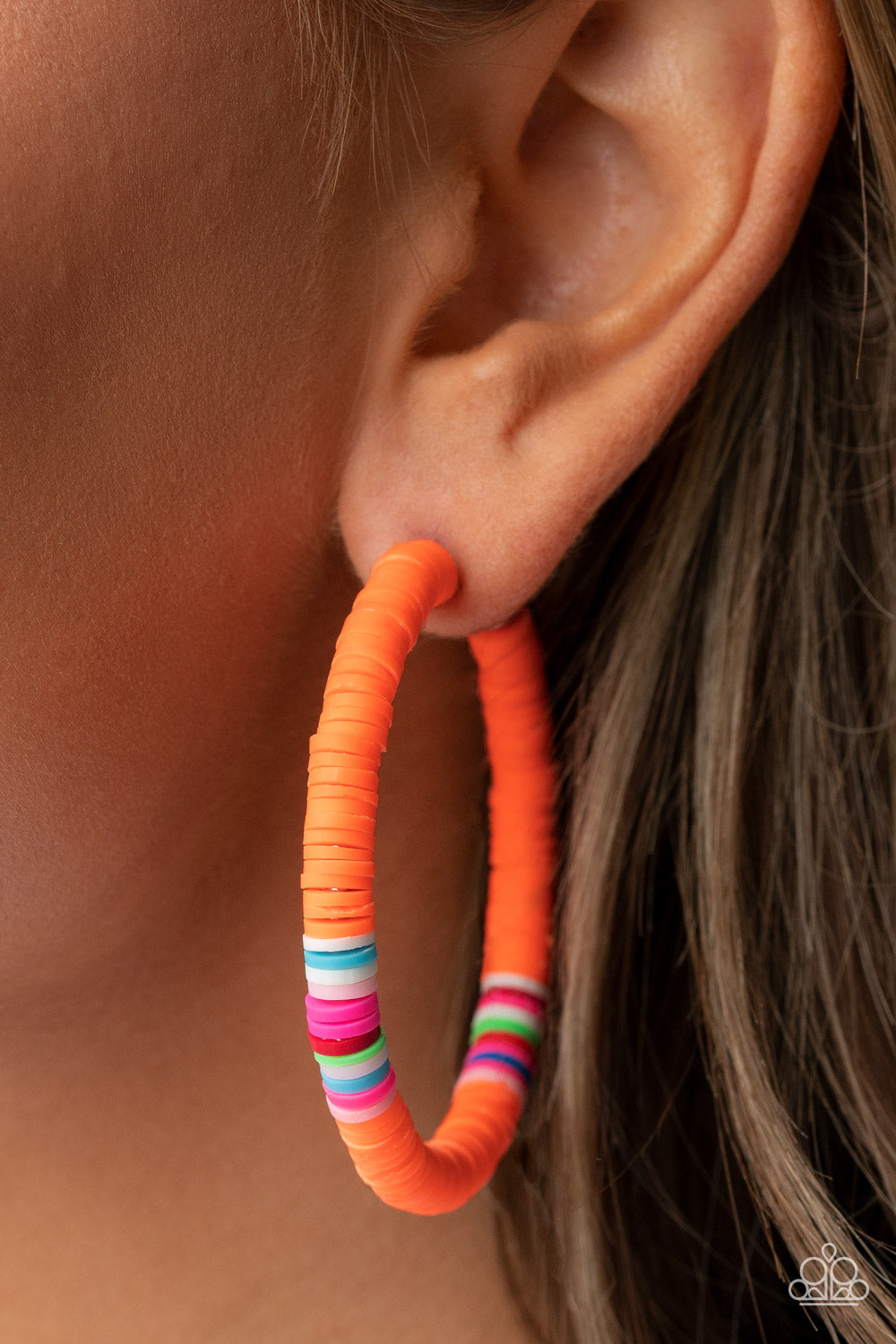Colorfully Contagious Orange Earrings