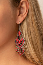 Load image into Gallery viewer, Dearly Debonair Red Earrings
