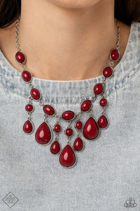 Mediterranean Mystery Red Necklace