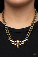 Load image into Gallery viewer, Come at Me Brass Necklace
