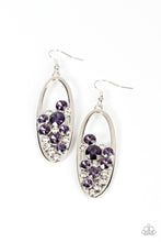 Load image into Gallery viewer, Prismatic Poker Face Purple Earrings

