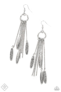 Thrifty Tassel Silver Earrings