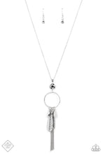 Load image into Gallery viewer, Tastefully Tasseled Silver Necklace
