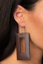 Load image into Gallery viewer, Totally Framed Brown Earrings
