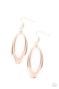 OVAL The Hill Rose Gold Earrings