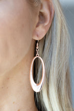 Load image into Gallery viewer, OVAL The Hill Rose Gold Earrings
