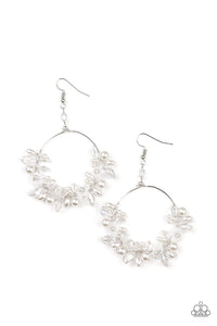 Floating Gardens White Eartrings